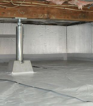 Installed crawl space insulation in Woodbridge