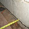 Foundation wall separating from the floor in Reston home