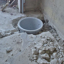 Placing a sump pit in a Springfield home