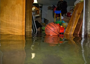 Flooded basement in Washington D.C.